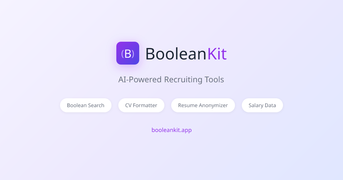 Free Boolean Search Builder & AI Recruiting Tools | BooleanKit